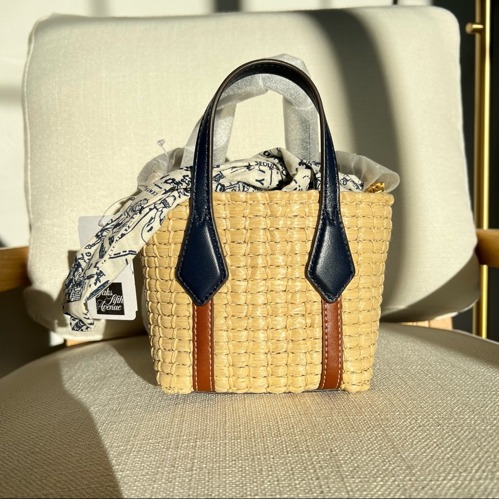 Tory Burch  Nano Perry Straw Tote